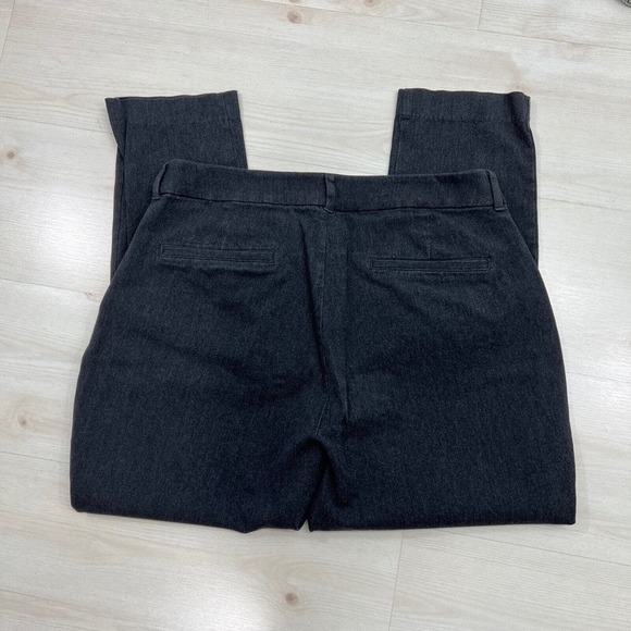 Old Navy High Rise Pixie Curvy Pants Womens 16 Gray Chino Secret Smooth Pockets - Picture 8 of 9